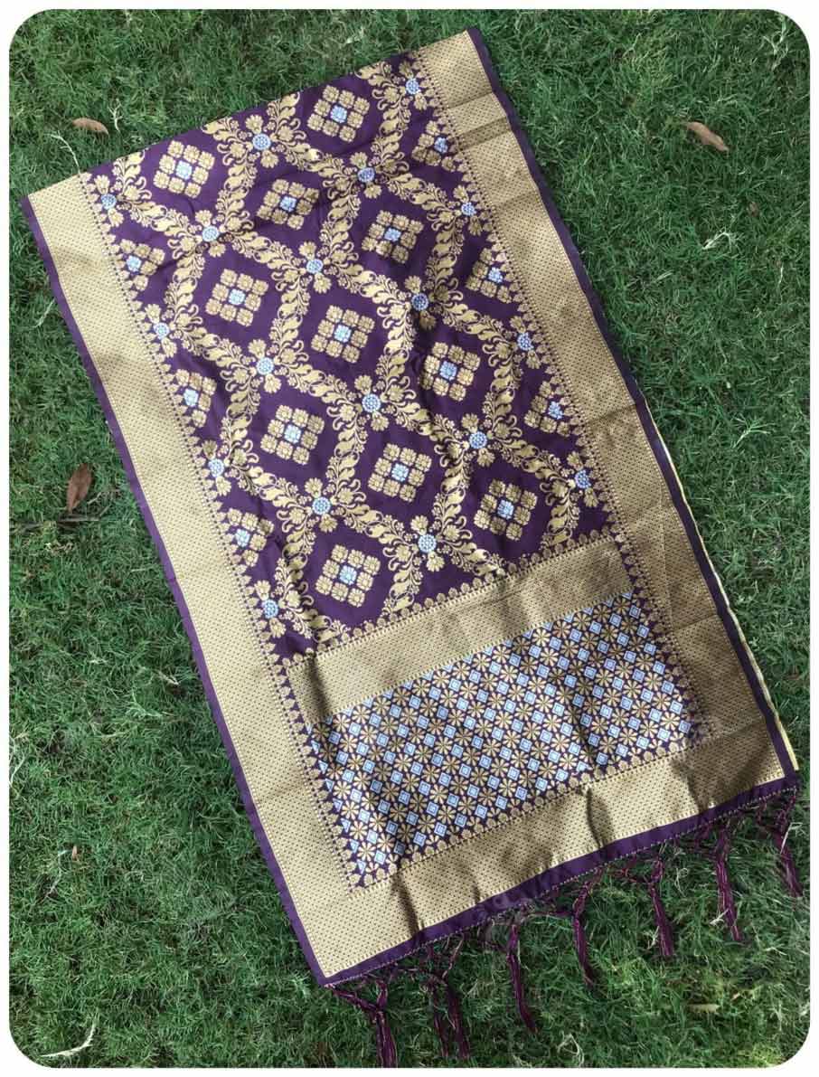 Golden Silver Thread Silk Dupatta Leading Supplier Golden Silver Thread Silk Dupatta Leading Supplier
